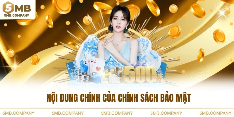 Nội dung chính của chính sách bảo mật
